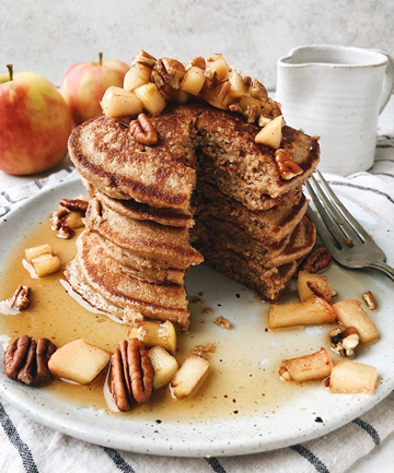 Apple Oatmeal Pancakes