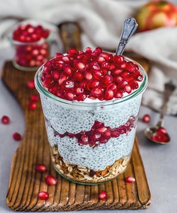 Fruit and Granola Chia Seed Pudding