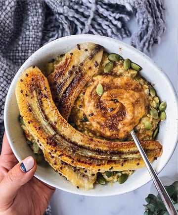 Oats With Pumpkin and Caramelized Banana