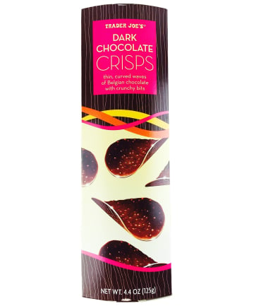 Munch on some dark chocolate crisps