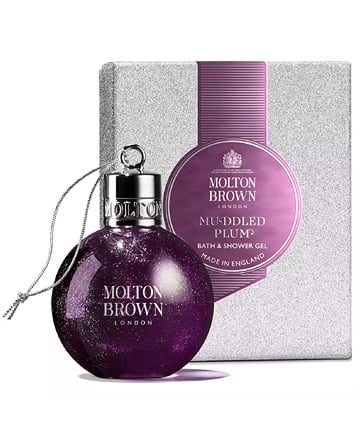 Molton Brown Muddled Plum Festive Body Wash Bauble, $15