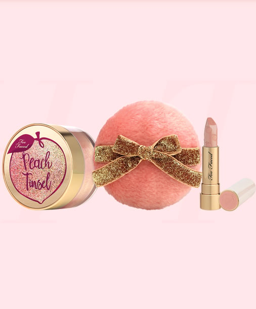 Too Faced Better Peach Tinsel Set, $39