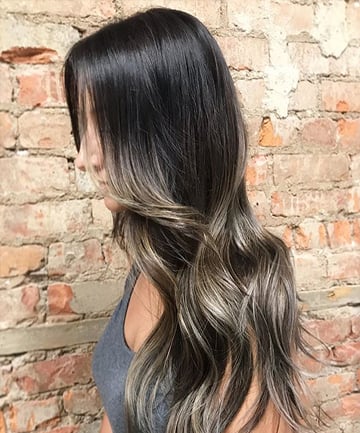 Ashy balayage highlights