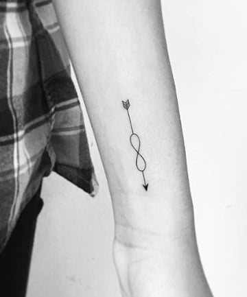 Infinity Arrow Tattoo