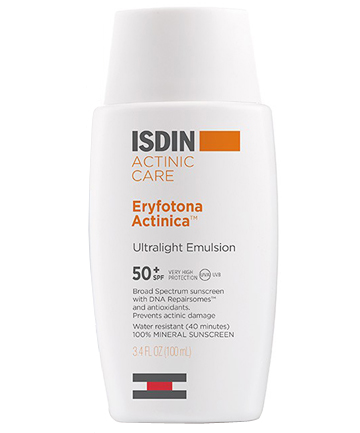 Isdin Eryfotona Actinica Ultralight Emulsion SPF 50+, $50