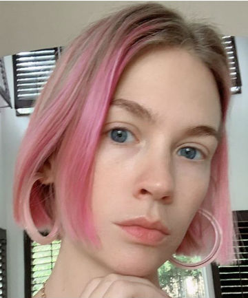 January Jones' Pale Pink Highlights