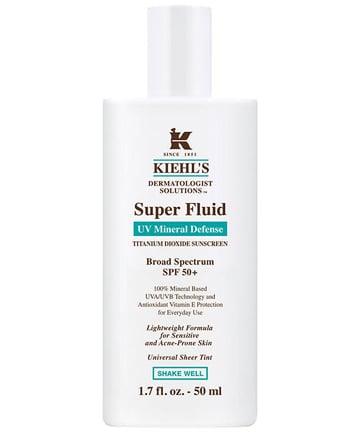 16. Kiehl's Super Fluid UV Mineral Defense Broad Spectrum SPF 50+, $38