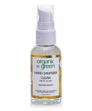 Organic to Green Clean Lavender Lemon Hand Sanitizer, $12