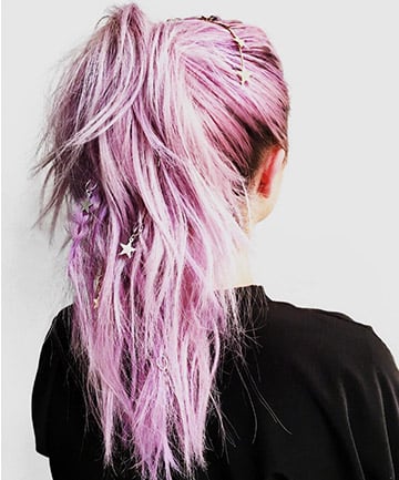 Lavender Braided Ponytail