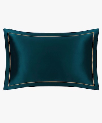 LilySilk 19 Momme Envelope Silk Pillowcase With Gold Piping, $44