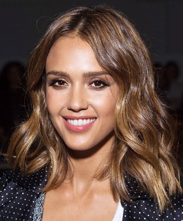 Jessica Alba's Polished Lob