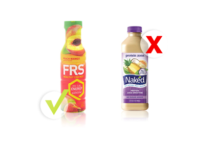 Rule No. 5: Choose FRS instead of Naked Juice 