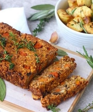 Red Lentil, Mushroom and Sage Nut Roast