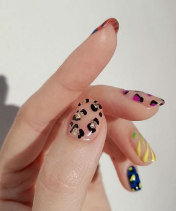 Neon Animal Print Nails