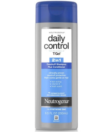 Best Drugstore Shampoo No. 9: Neutrogena T/Gel Daily Control 2-in-1 Dandruff Shampoo Plus Conditioner, $5.81