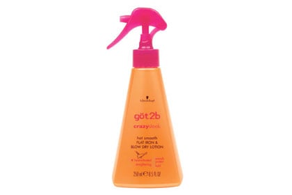 No. 8: Got2b CrazySleek Hot Smooth Flat Iron & Blow Dry Lotion, $3.89