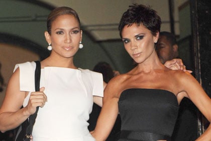 Jennifer Lopez and Victoria Beckham