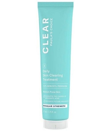 Paula's Choice Clear Regular Strength Skin Clearing Treatment With 2.5% Benzoyl Peroxide, $18