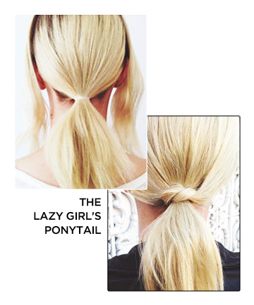 The Lazy Girl's Ponytail