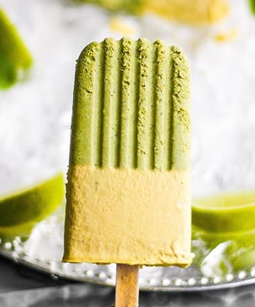 Matcha, Mango and Coconut Popsicles