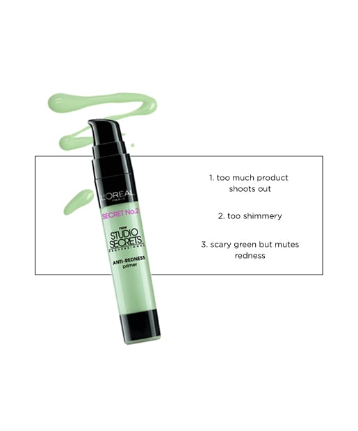 L'Oreal Paris Studio Secrets Anti-Redness Primer, $12.99