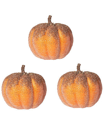 Glitter Gold Topped Pumpkins, $7.99