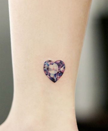 Purple Amethyst Heart