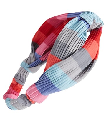 Cara Rainbow Twist Pleated Head Wrap, $26