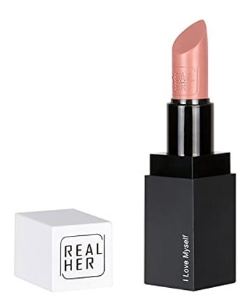 RealHer Moisturizing Lipstick in I Love Myself, $18