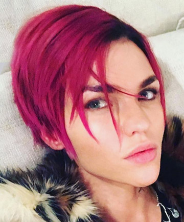 Ruby Rose's Magenta Hair in 2016