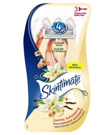 Skintimate Gently Exfoliating Vanilla Sugar Women's Disposable Razors, $5.97