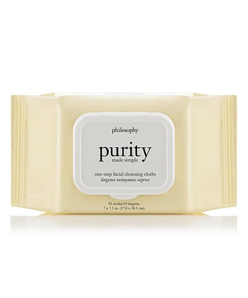 Philosophy Purity Made Simple One-Step Facial Cleansing Cloths, $10