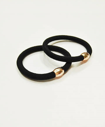 Simple Gold Bead Hair Tie, $3.50