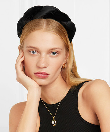 Sophie Buhai Braided Velvet and Satin Headband, $274