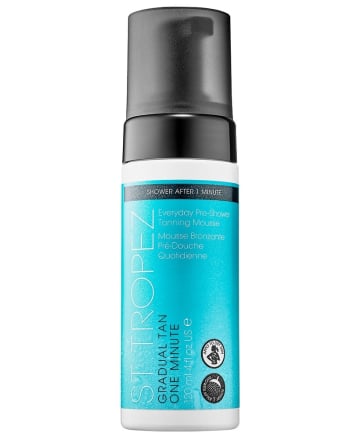 St. Tropez Gradual Tan 1 Minute Everyday Pre-Shower Tanning Mousse, $20