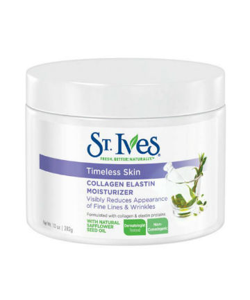 Best Drugstore Moisturizer No. 6: St. Ives Timeless Skin Collagen Elastin Facial Moisturizer, $6.49