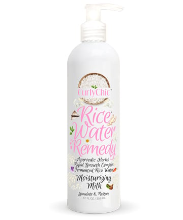 CurlyChic Rice Water Remedy Moisturizing Milk, $7