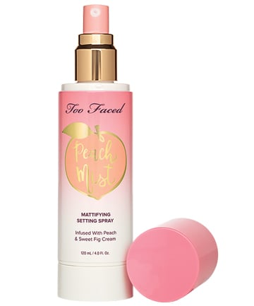 Too Faced Peach Mist Mattifying Setting Spray, $32