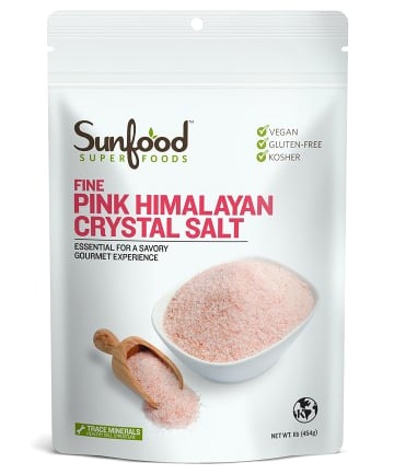 Sunfood Superfoods Fine Pink Himalayan Crystal Salt, $5.99