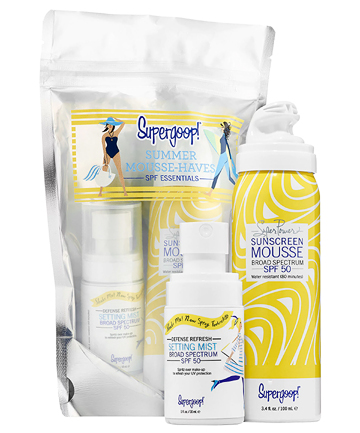 Supergoop! Summer Mousse-Haves SPF Travel Essentials, $25 ($31.00 value)