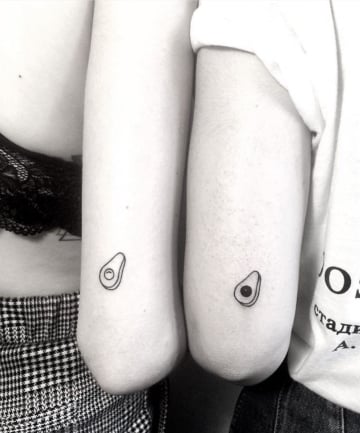 BFF Tattoos: Matching Avocados