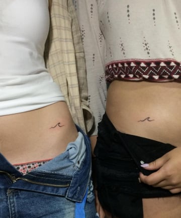 BFF Tattoos: Simple Waves