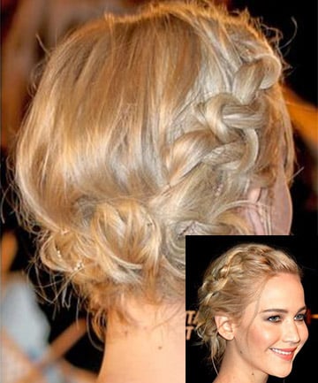 Jennifer Lawrence's Crown Braid 