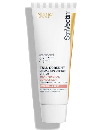 StriVectin Full Screen Broad Spectrum SPF 30 100% Mineral Sunscreen Vanishing Tint, $39