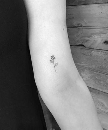 Tiny But Mighty Rose Tattoo