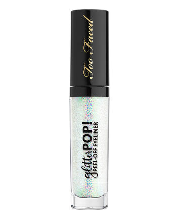 Too Faced Glitter POP! Peel-Off Eyeliner in Glitter Ghost, $20