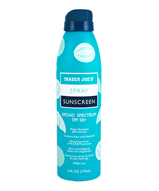 Trader Joe's Sunscreen SPF 50 Spray, $5.99