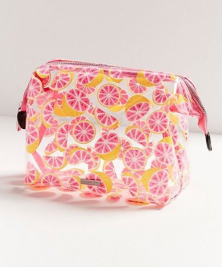 Skinnydip Glittery Grapefruit Washbag, $30