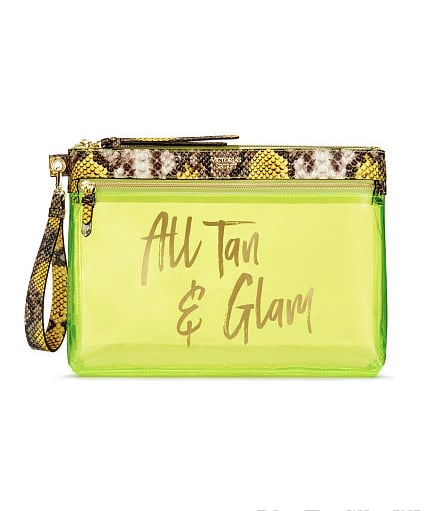 Victoria's Secret Neon Python Bikini Beach Pouch, $24