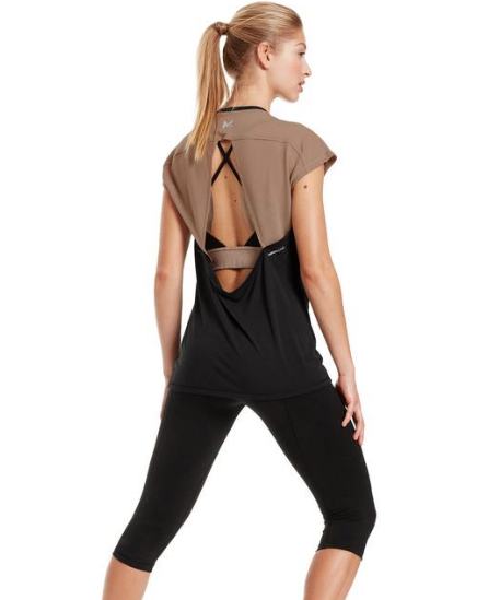 Mission Vaporactive Isobar Open Back Top, $20